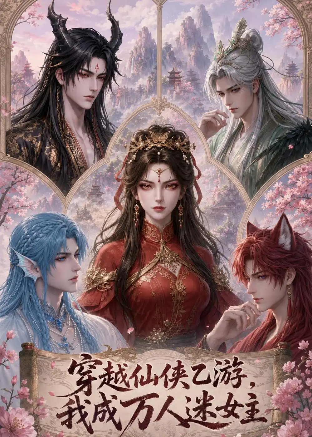 《穿越仙侠乙游，我成万人迷女主（68集）（夸克网盘）》短剧封面