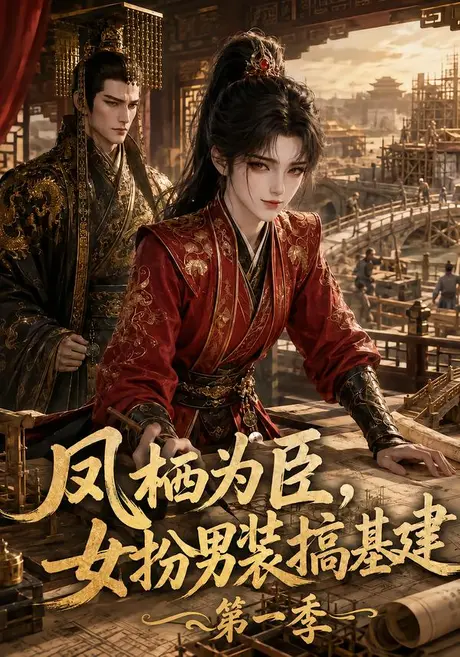 《凤栖为臣，女扮男装搞基建第一季（130集）（夸克网盘）》短剧封面