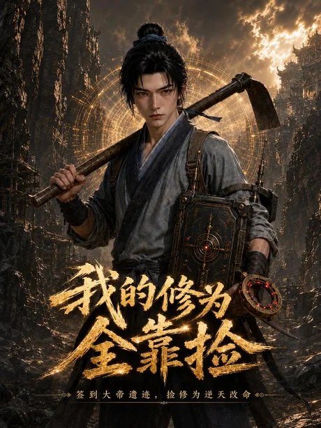 《我的修为全靠捡（98集）（夸克网盘）》短剧封面
