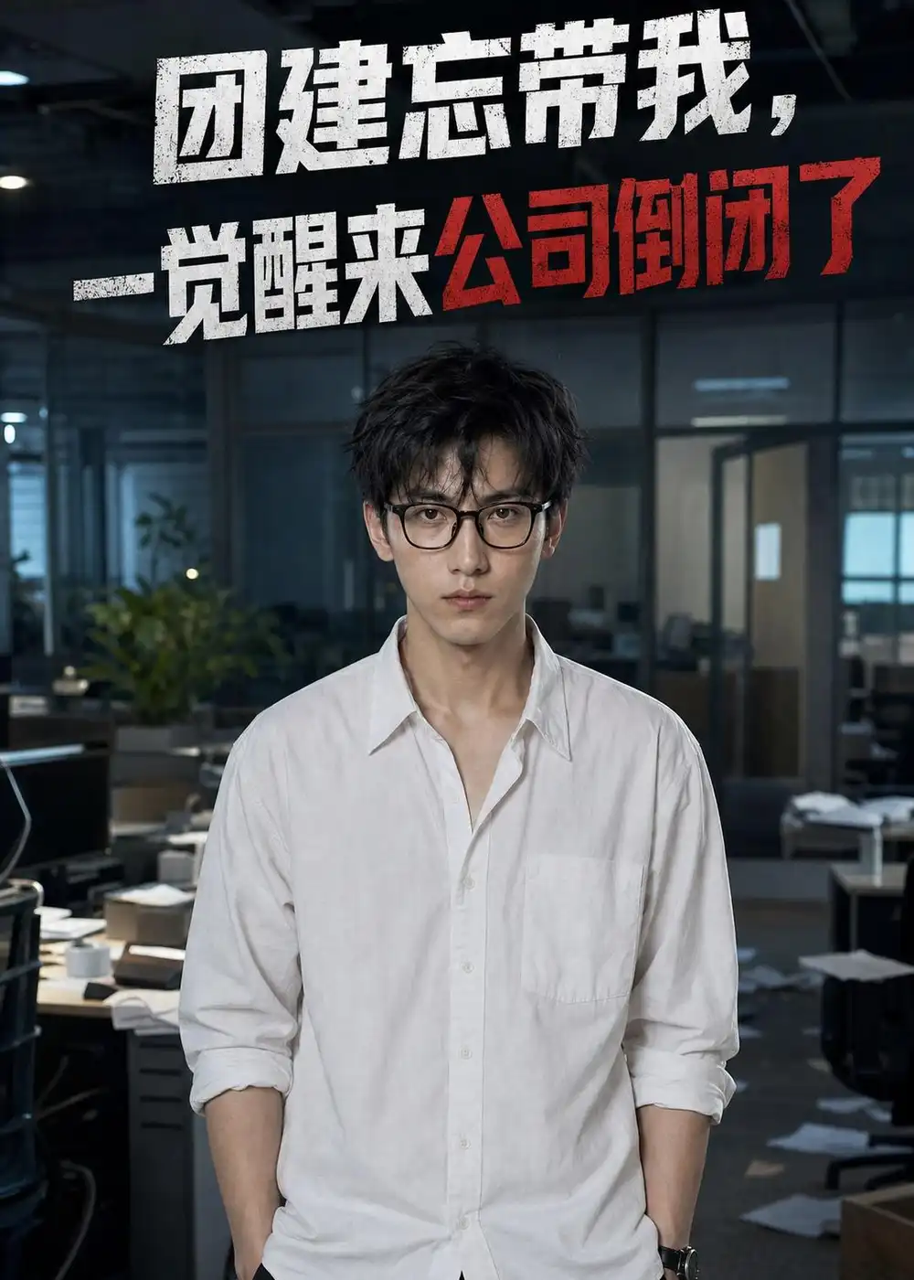 《团建忘带我，一觉醒来公司倒闭了（38集）Ai短剧》短剧封面