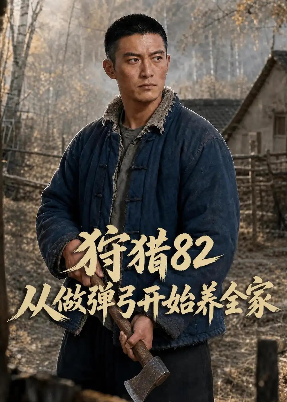 《狩猎82从做弹弓开始养全家（101集）AI短剧（夸克网盘）》短剧封面