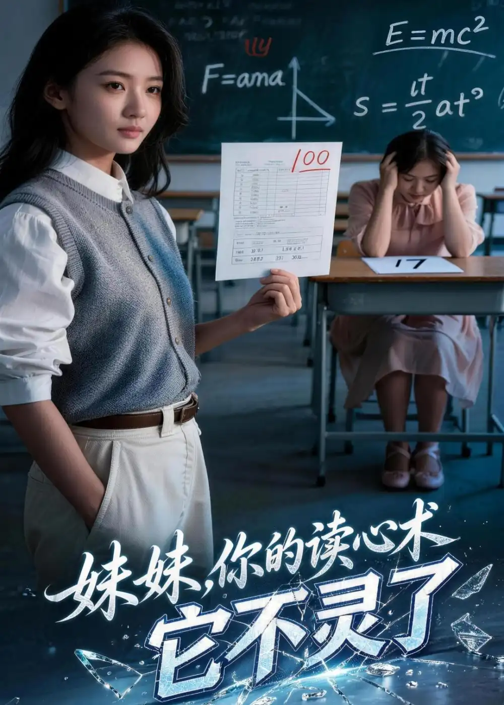 《妹妹,你的读心术它不灵了(46集)AI短剧 (2026)》短剧封面
