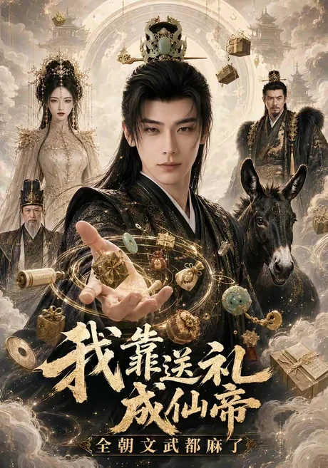 《我靠送礼成仙帝，全朝文武都麻了（71集）（夸克网盘）》短剧封面