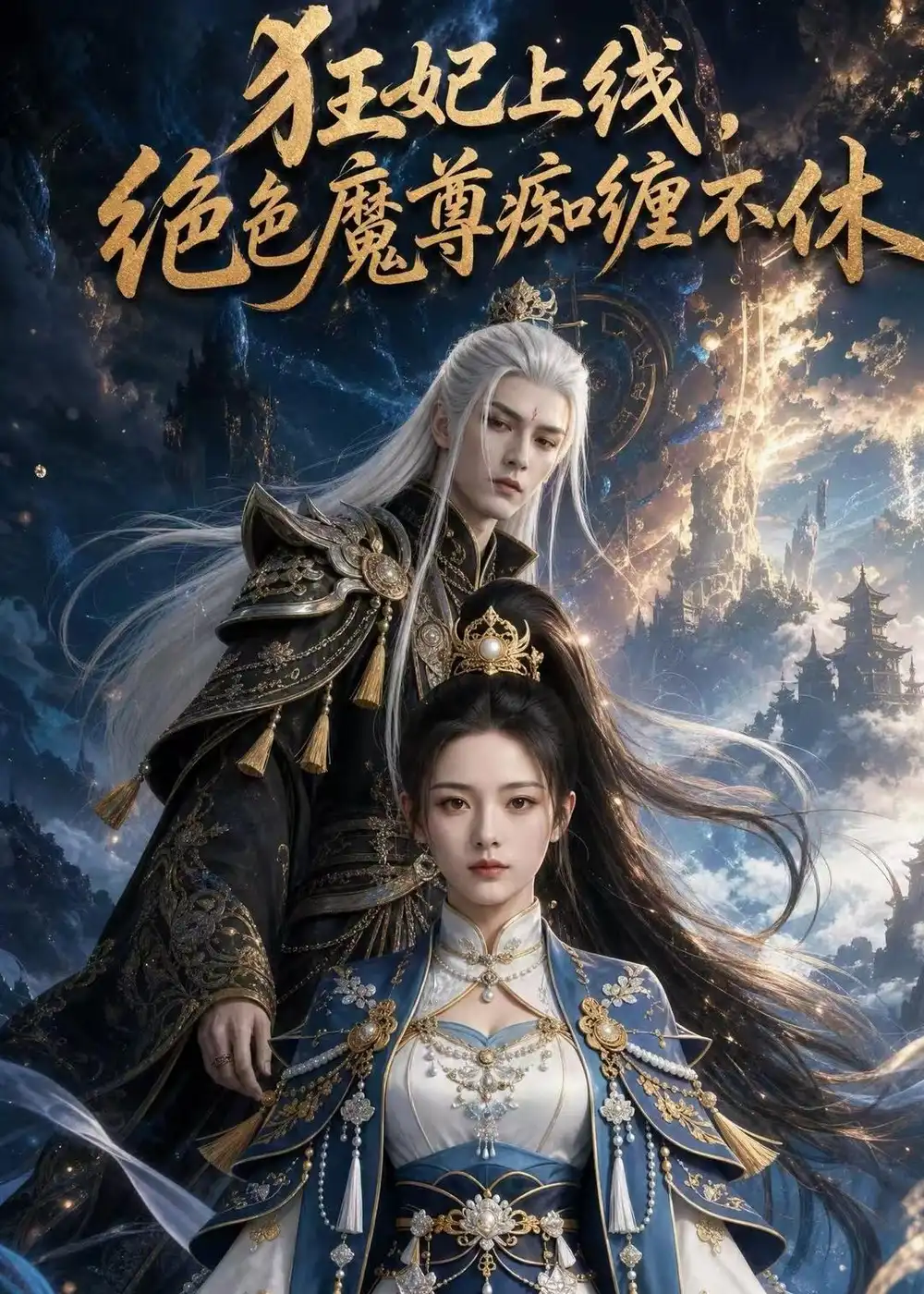 《狂妃上线，绝色魔尊痴缠不休（71集）（夸克网盘）》短剧封面