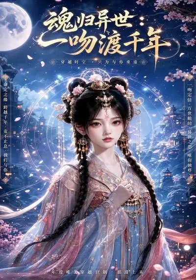 《魂归异世：一吻渡千年（43集）（夸克网盘）》短剧封面