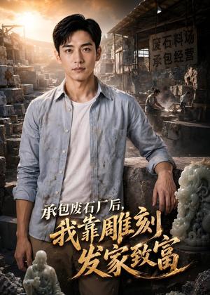 承包废石厂后，我靠雕刻发家致富（27集）AI短剧（夸克网盘）封面