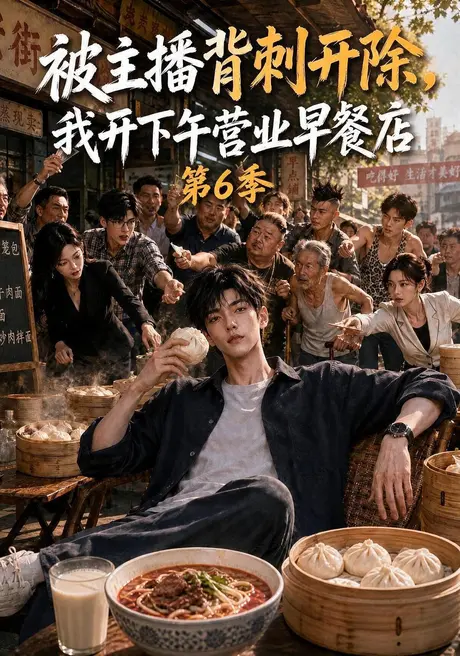 《被主播背刺开除，我开下午营业早餐店第6季（106集）（百度网盘）》短剧封面