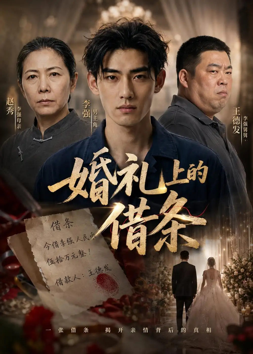 《婚礼上的借条（52集）AI短剧（夸克网盘）》短剧封面
