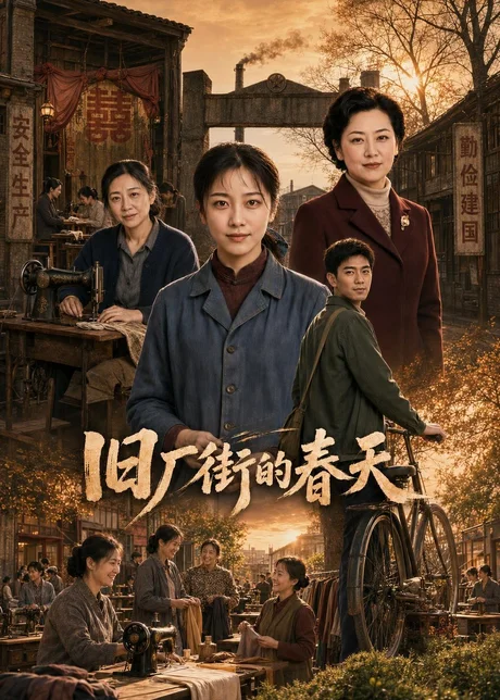 《旧厂街的春天（40集）AI短剧（百度网盘）》短剧封面