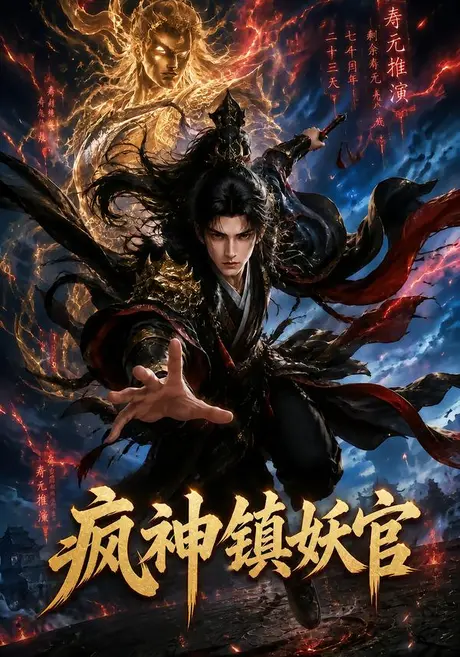《疯神镇妖官(100集)(夸克网盘)》短剧封面