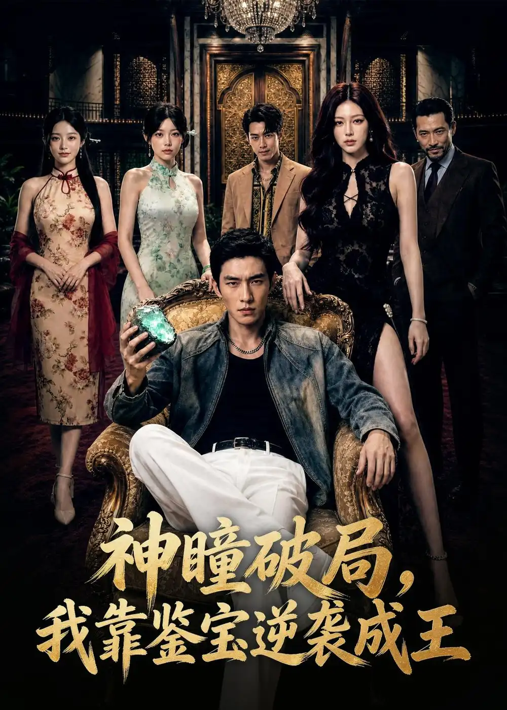 《神瞳破局，我靠鉴宝逆袭成王（80集）AI短剧》短剧封面