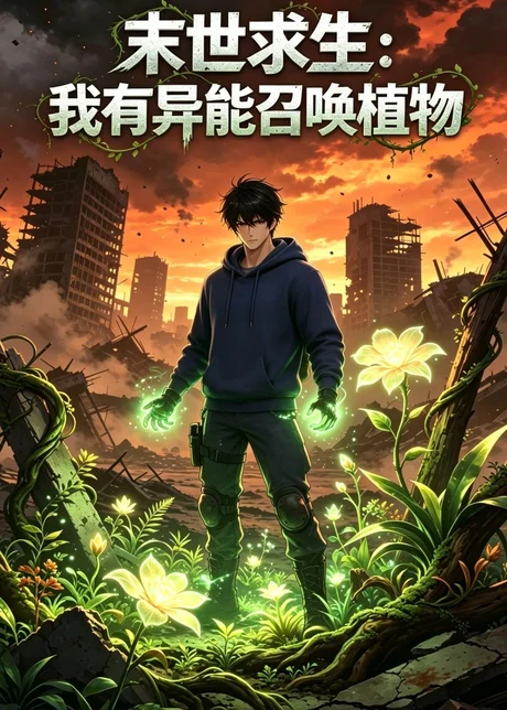 《末世求生：我有异能召唤植物（60集）AI短剧（百度网盘）》短剧封面