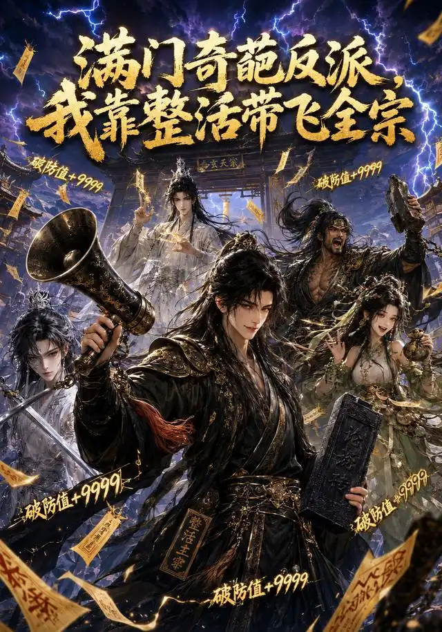 《满门奇葩反派，我靠整活带飞全宗 （72集）（夸克网盘）》短剧封面