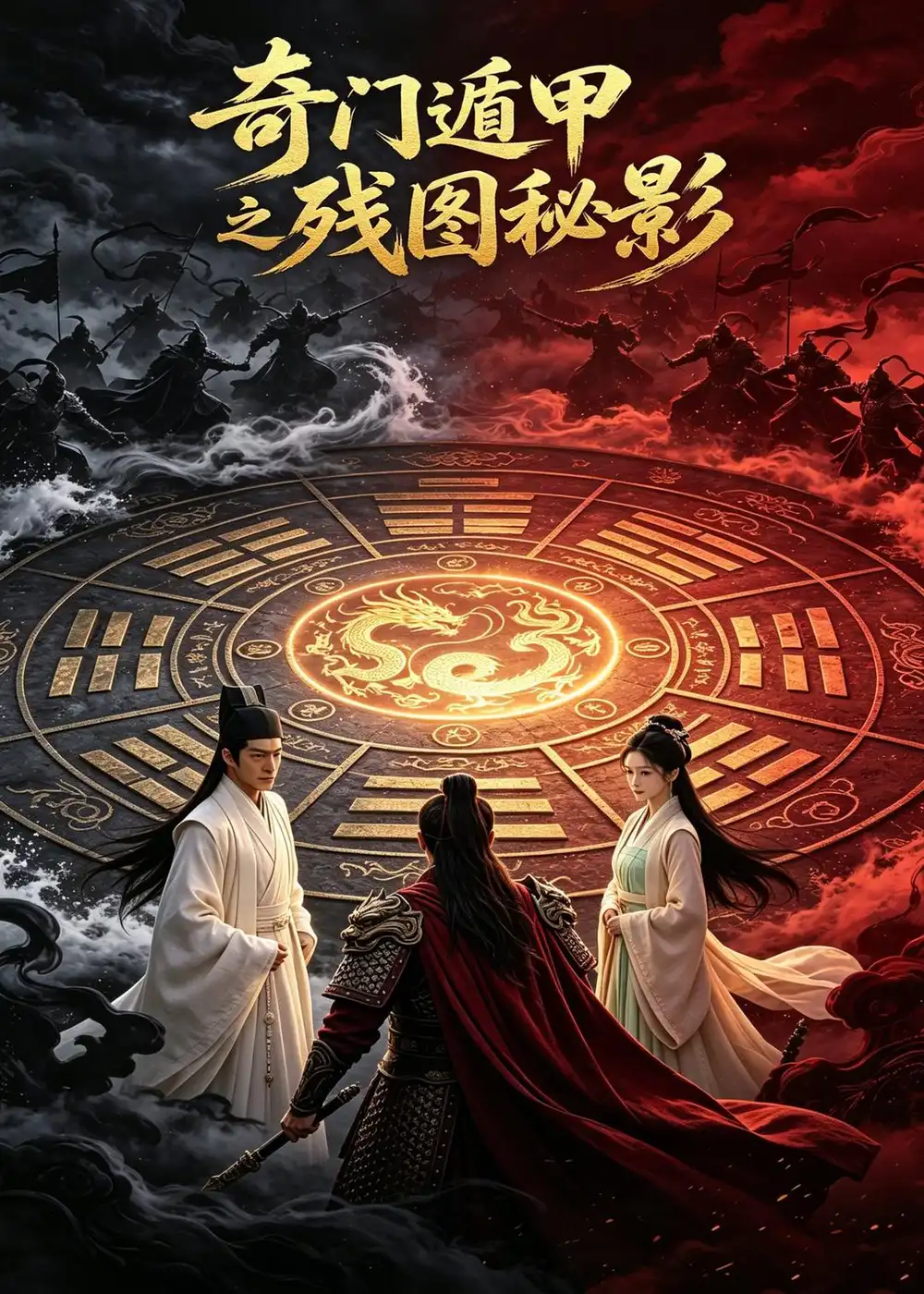 《奇门遁甲之残图秘影(50集)AI短剧(夸克网盘)》短剧封面
