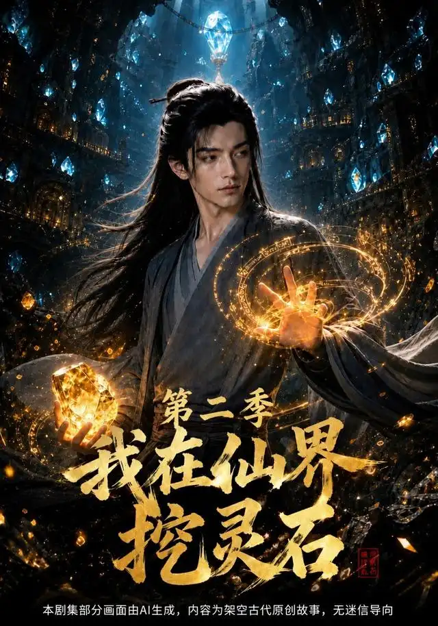 《我在仙界挖灵石第二季（92集）（夸克网盘）》短剧封面