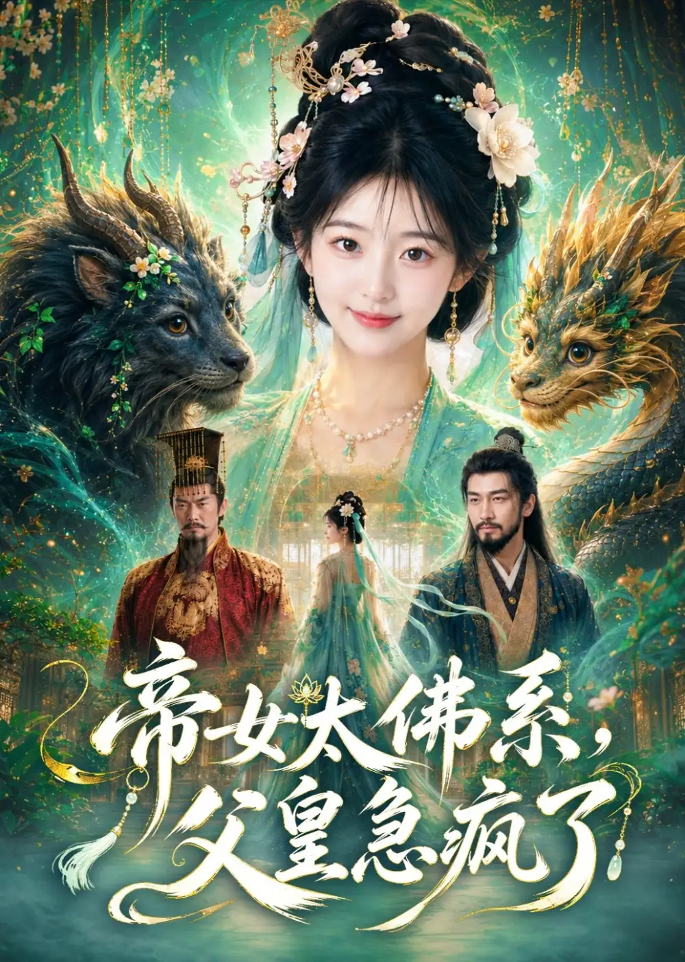 《帝女太佛系,父皇急疯了(50集)AI短剧 (2026)》短剧封面