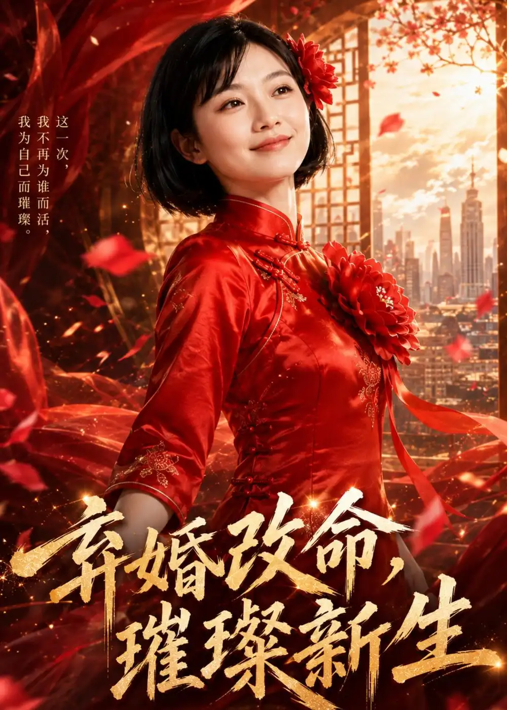 《弃婚改命,璀璨新生(66集)AI短剧(夸克网盘)》短剧封面