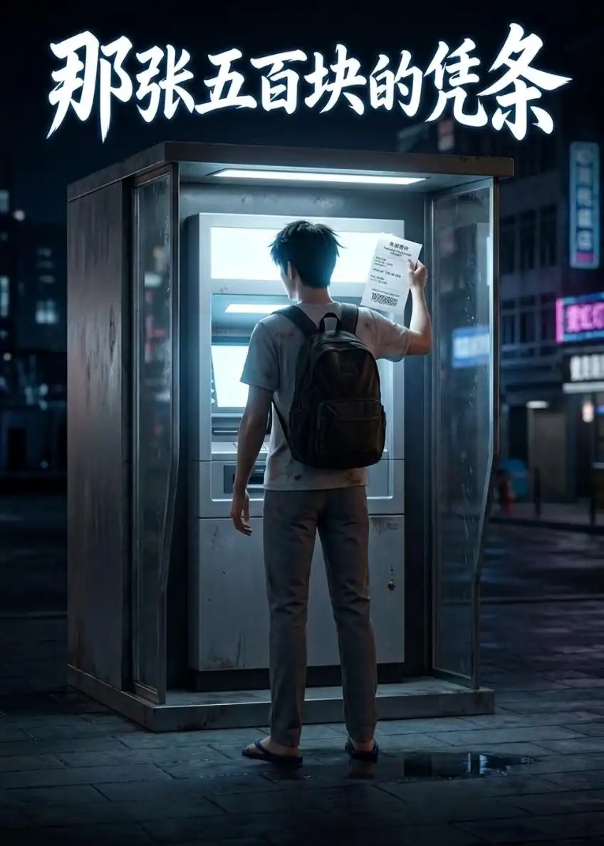 《那张五百块的凭条(56集)AI短剧(夸克网盘)》短剧封面