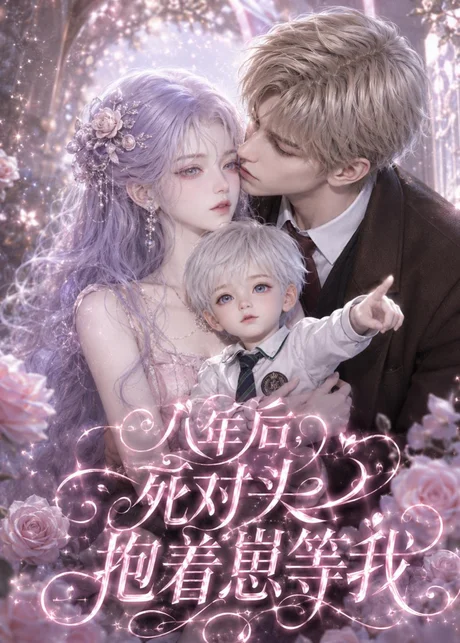 《八年后，死对头抱着崽等我（55集）AI短剧（百度网盘）》短剧封面