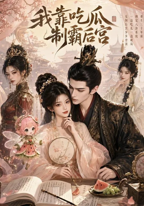 《我靠吃瓜制霸后宫(60集)(夸克网盘)》短剧封面