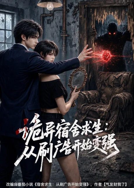 《诡异宿舍求生：从刷广告开始变强（152集）（夸克网盘）》短剧封面