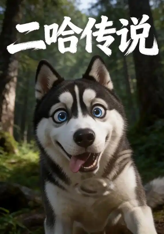 《二哈传说（42集）AI短剧（夸克网盘）》短剧封面