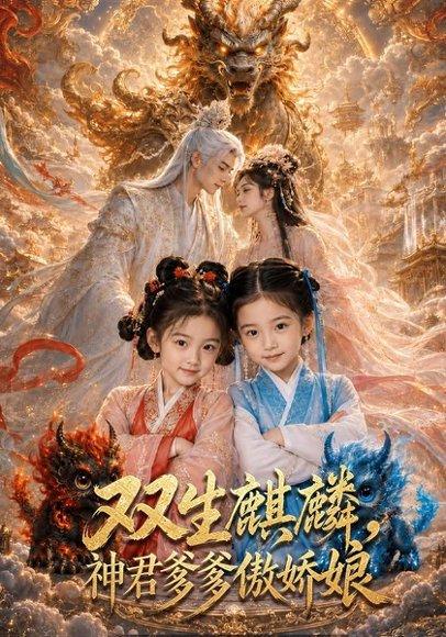 《双生麒麟，神君爹爹傲娇娘（78集）（百度网盘）》短剧封面