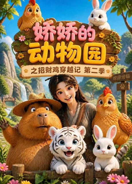 《娇娇的动物园之招财鸡穿越记第二季（65集）（百度网盘）》短剧封面