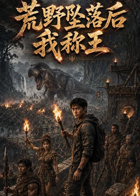 《荒野坠落后我称王（56集）AI短剧（百度网盘）》短剧封面