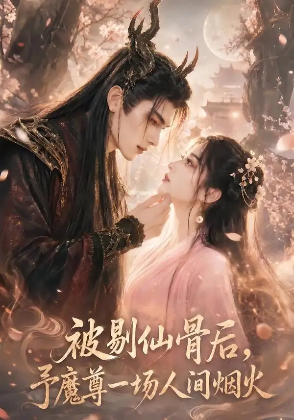 《被剔仙骨后，予魔尊一场人间烟火（74集）（夸克网盘）》短剧封面