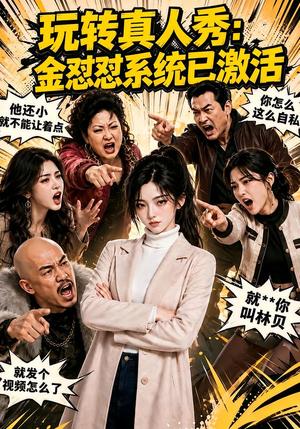 《玩转真人秀：金怼怼系统已激活（64集）（夸克网盘）》短剧封面