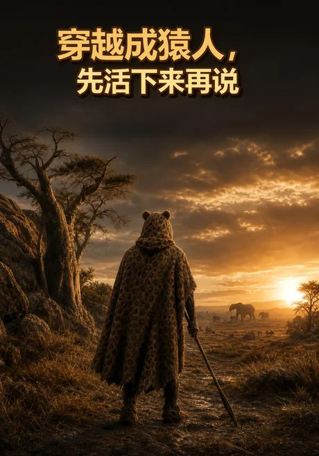 《穿越成猿人，先活下来再说（30集）（夸克网盘）》短剧封面