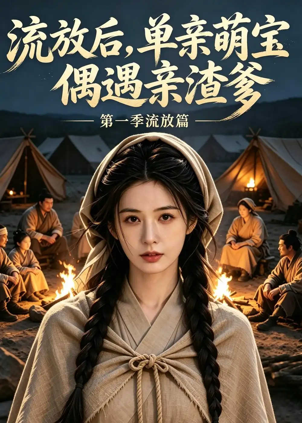 《流放后，单亲萌宝偶遇亲渣爹第一季流放篇（89集）AI短剧》短剧封面