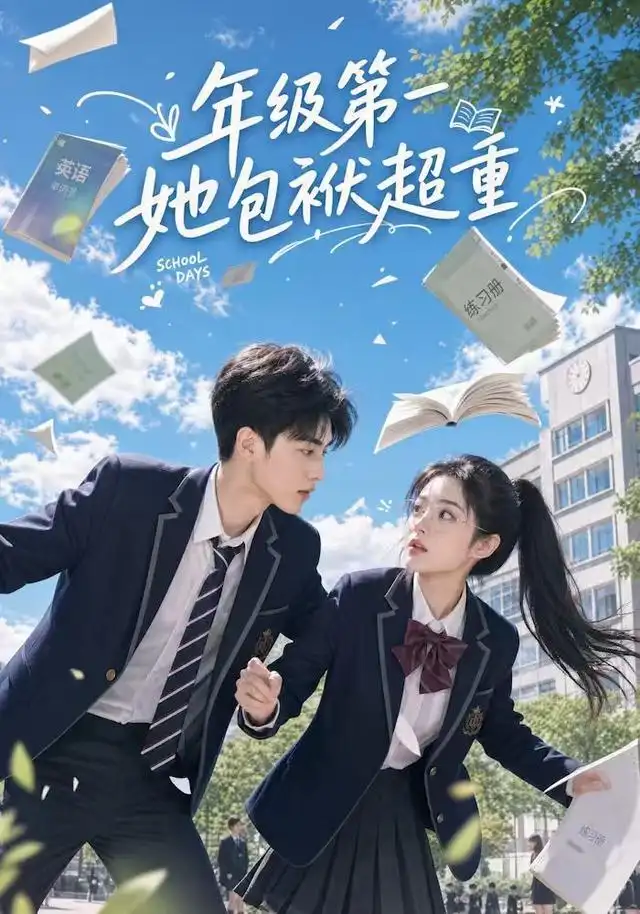 《年级第一她包袱超重（49集）（夸克网盘）》短剧封面