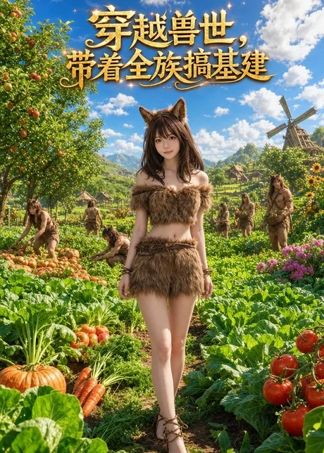 《穿越兽世,带着全族搞基建(128集)(百度网盘)》短剧封面