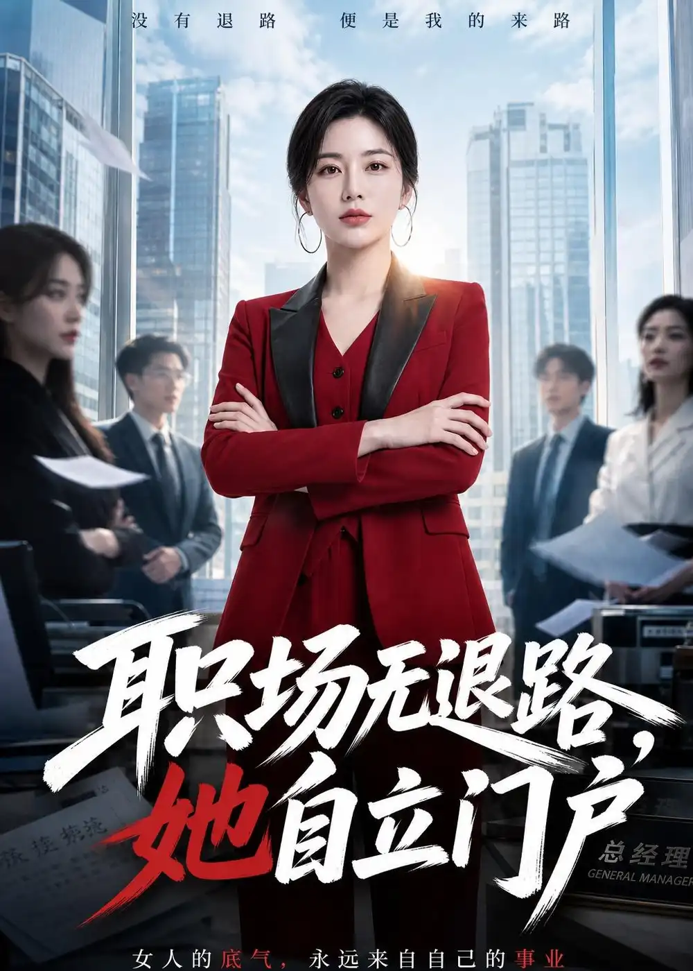《职场无退路，她自立门户（71集）AI短剧（夸克网盘）》短剧封面
