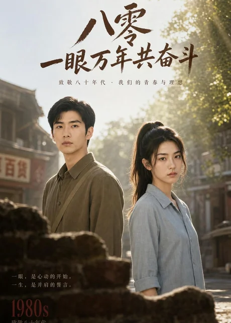 《八零一眼万年共奋斗（80集）AI短剧（百度网盘）》短剧封面