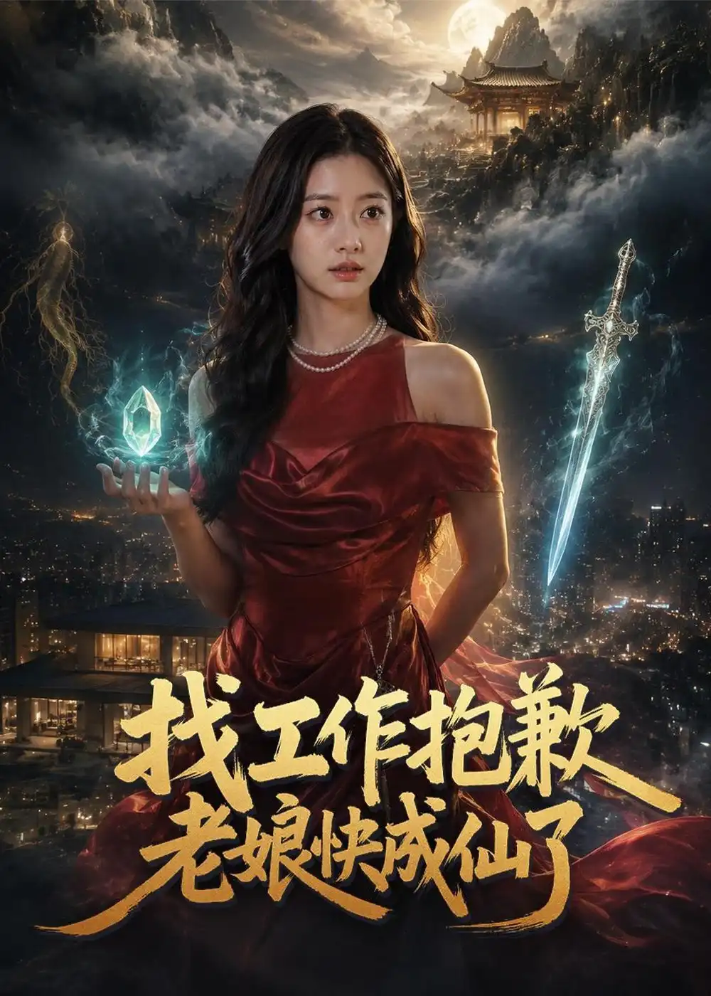 《找工作抱歉老娘快成仙了(70集)(夸克网盘)》短剧封面