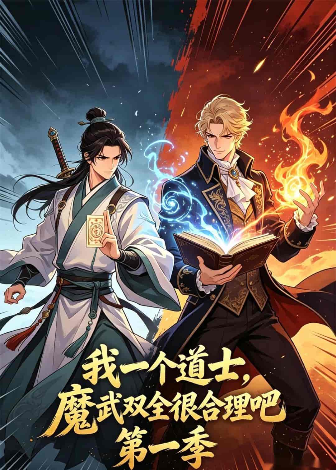 《我一个道士，魔武双全很合理吧第一季（57集）动漫（百度网盘）》短剧封面
