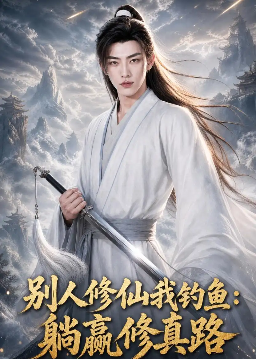 《别人修仙我钓鱼:躺赢修真路(80集)AI短剧 (2026)》短剧封面
