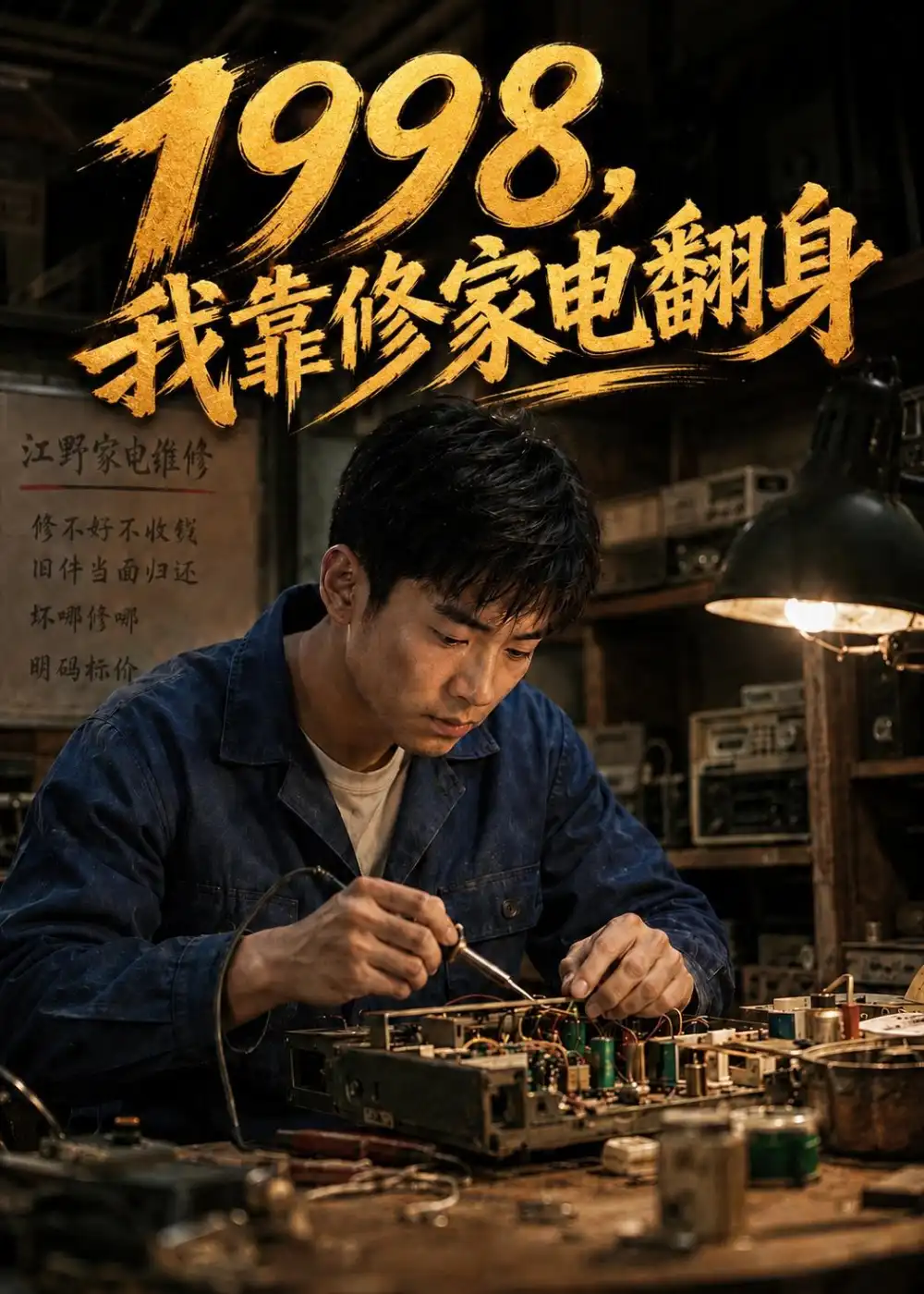 《1998，我靠修家电翻身（62集）AI短剧 (2026)》短剧封面