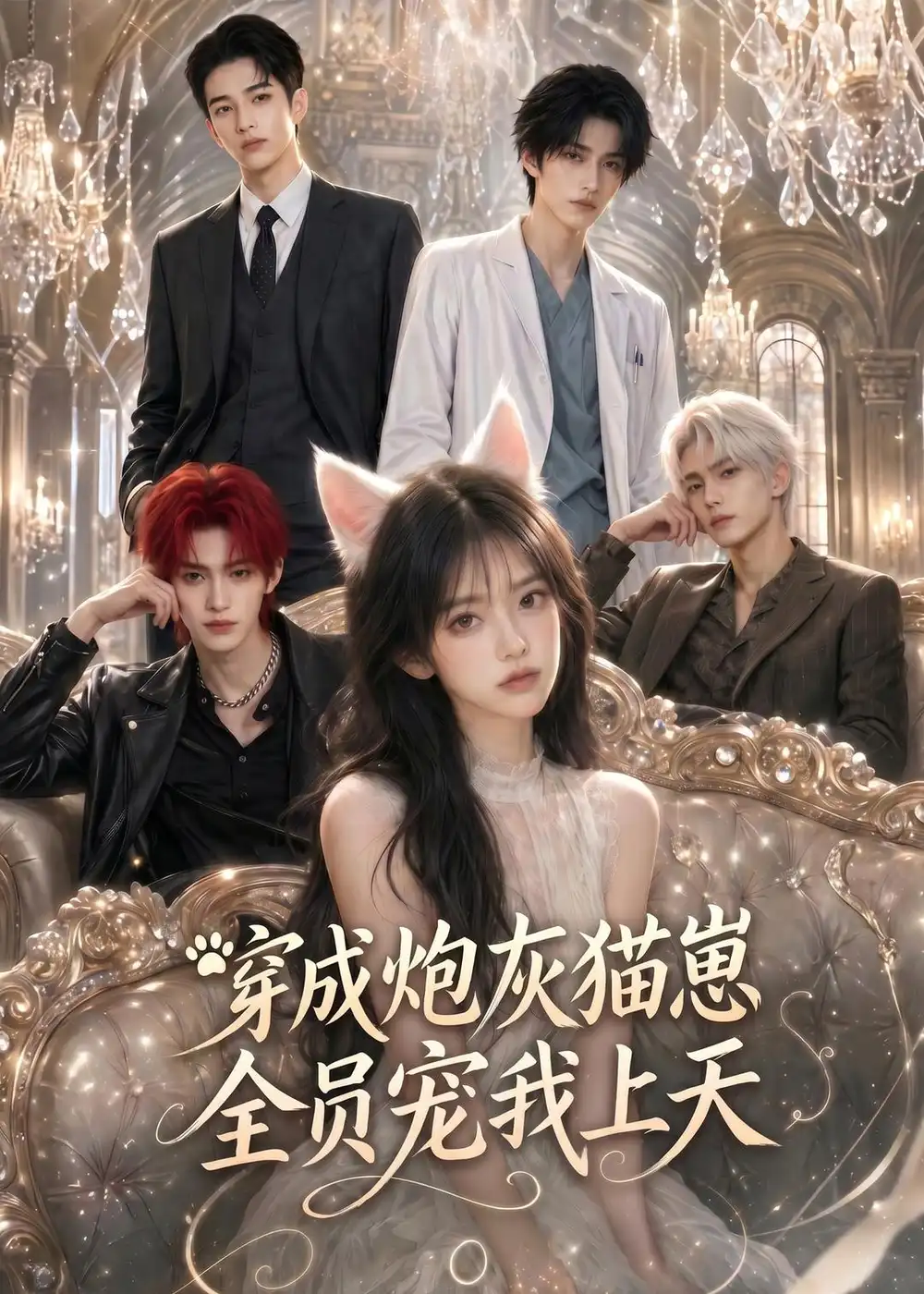 《穿成炮灰猫崽，全员宠我上天（64集）（夸克网盘）》短剧封面