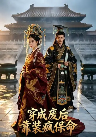 《穿成废后靠装疯保命（34集）AI短剧 (2026)》短剧封面