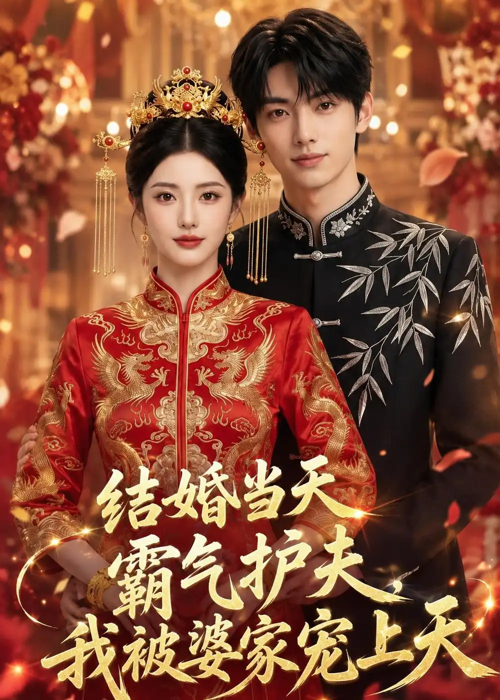 《结婚当天霸气护夫，我被婆家宠上天（51集）AI短剧》短剧封面