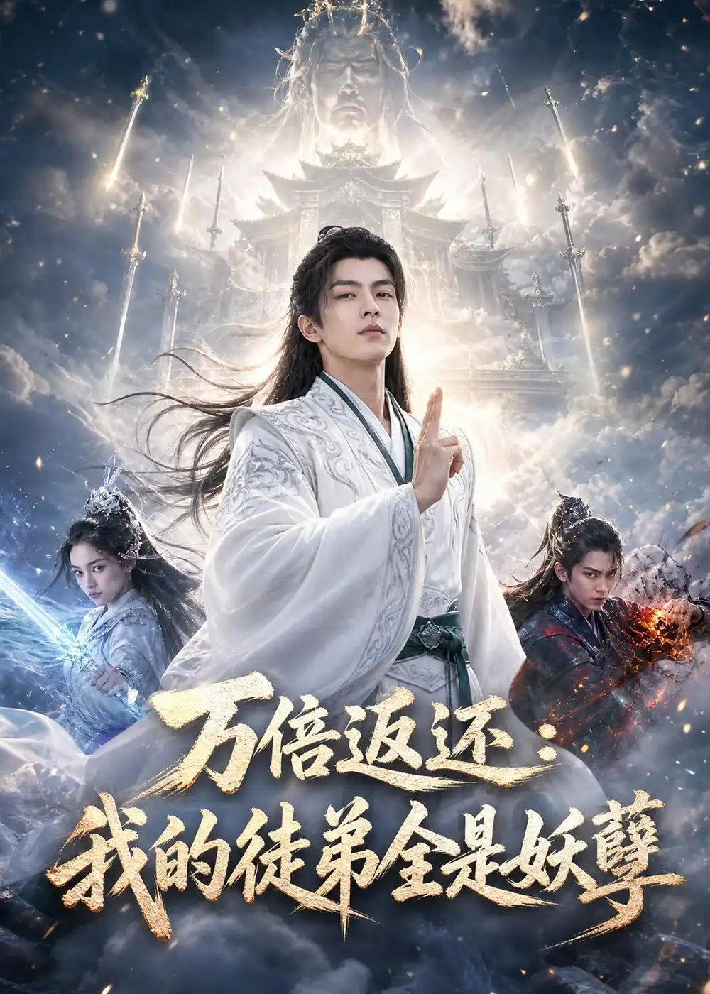 《万倍返还：我的徒弟全是妖孽（69集）AI短剧（夸克网盘）》短剧封面