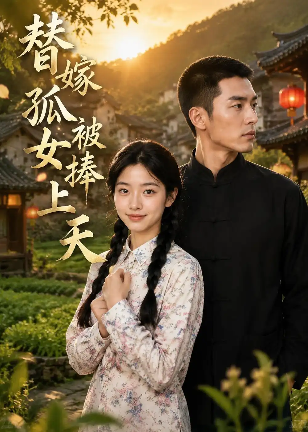 《替嫁孤女被捧上天(36集)AI短剧(夸克网盘)》短剧封面