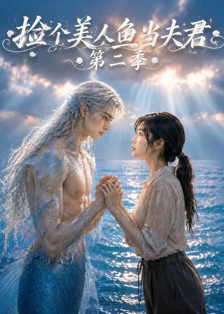 《捡个美人鱼当夫君第二季（78集）AI短剧 (2026)》短剧封面