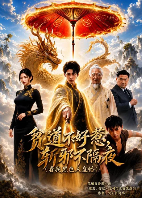 《贫道不好惹斩邪不隔夜(看我黑色人皇幡)(77集)(百度网盘)》短剧封面