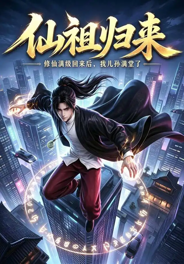 《仙祖归来：修仙满级回来后，我儿孙满堂了（66集）AI短剧（夸克网盘）》短剧封面