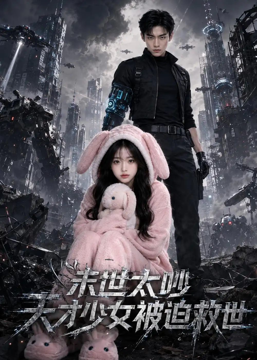 《末世太吵天才少女被迫救世（19集）AI短剧 (2026)》短剧封面